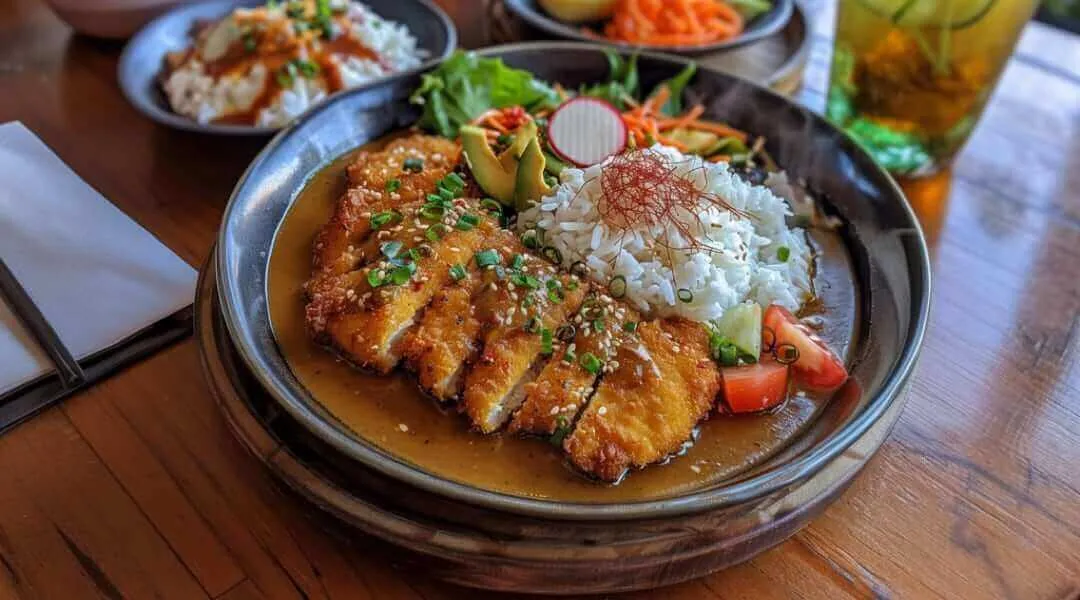 Japanese Curry With Chicken Schnitzel
