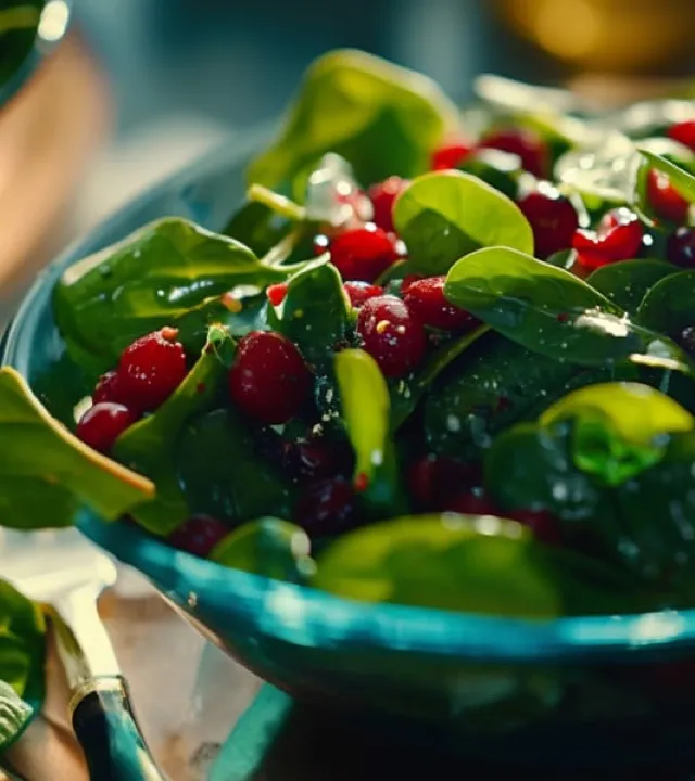 Featured Cranberry Spinach Salad Article Mobile